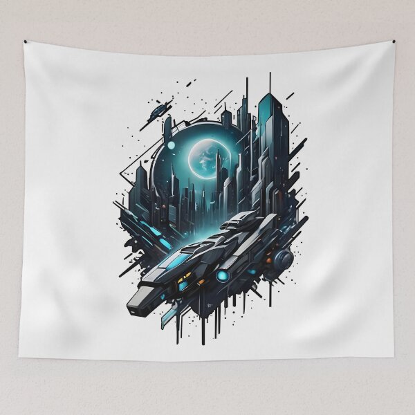Item preview, Galactic metropolis and high-tech space shuttle designed and sold by MeshesBerlin.