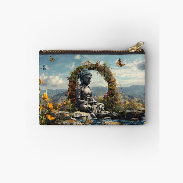 Item preview, Boeddha in Bloeiende Natuur designed and sold by DeMuurdecoratie.