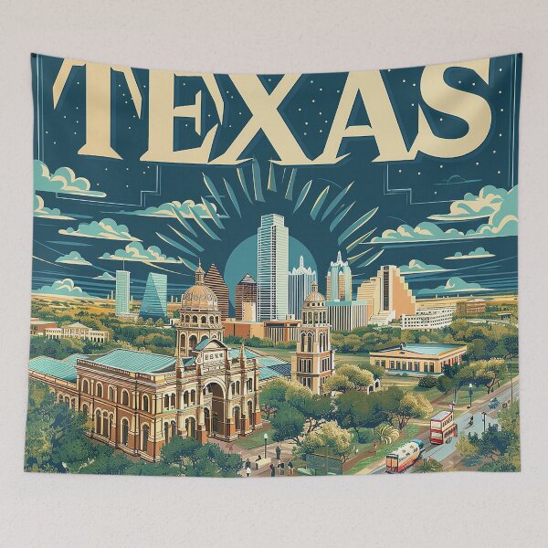 Item preview, Texas City Art designed and sold by nomiraclehere.