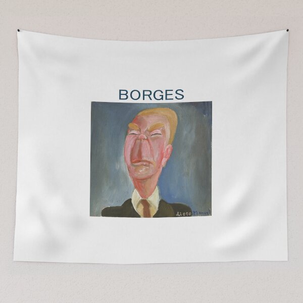 Item preview, Borges portrait designed and sold by Diego Manuel Rodriguez.