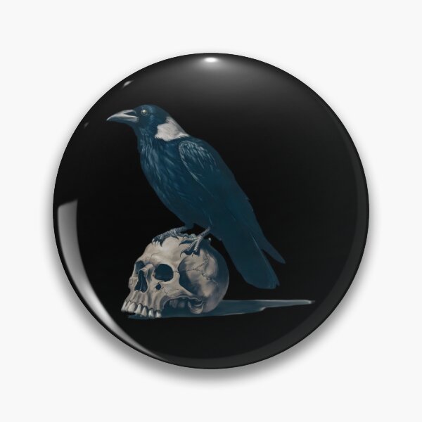 Item preview, Skull and Crow designed and sold by Haunting Visions.