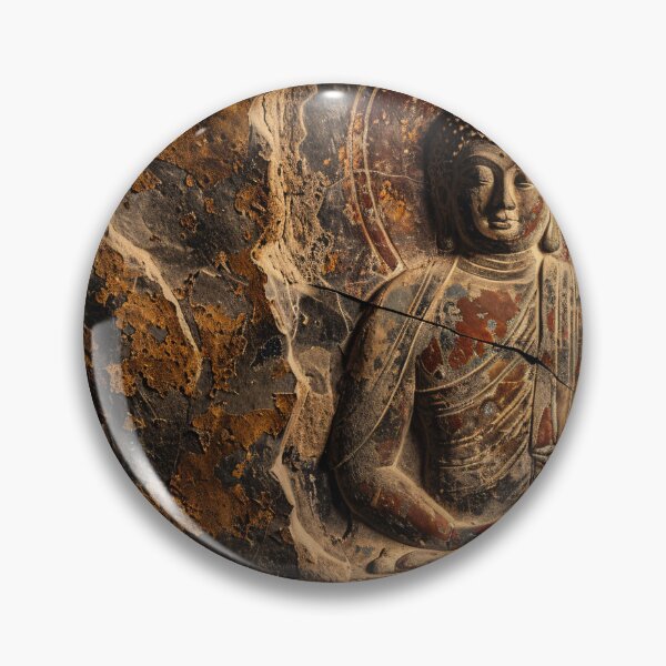 Item preview, Serene Boeddha op Sepia Achtergrond designed and sold by DeMuurdecoratie.