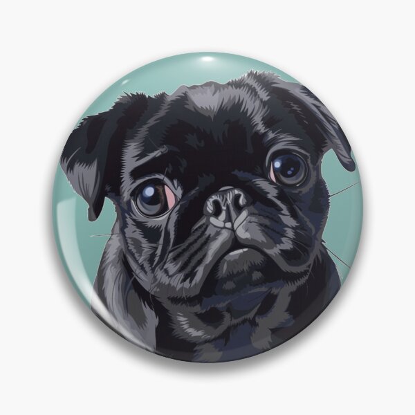 Item preview, Cute pug painting designed and sold by Orkolors.