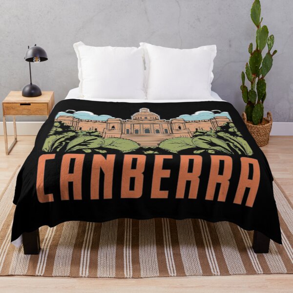 Item preview, Vintage Canberra Australia Travel Poster - Retro Minimal Travel designed and sold by pod24.
