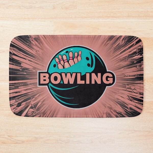 Item preview, Bowling Logo With A Bowling Ball And Pins designed and sold by TheArtOfPat.