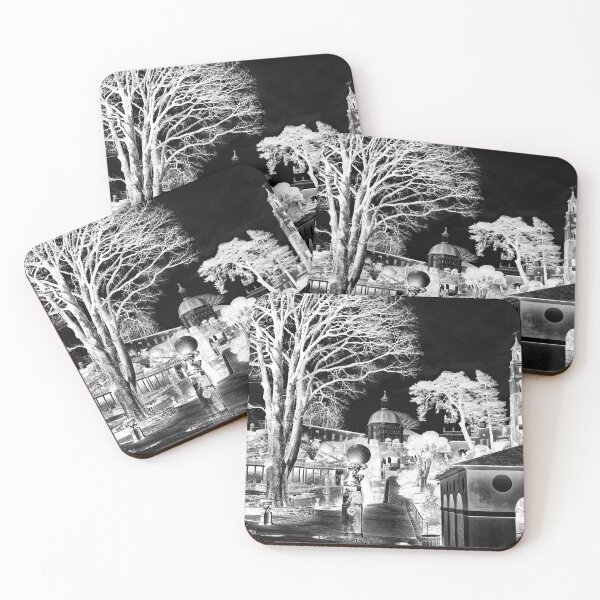 Item preview, In The Village, Portmeirion 4, grayscale inverted designed and sold by paulboizot.