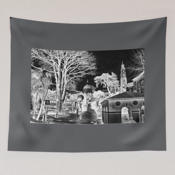 Item preview, In The Village, Portmeirion 4, grayscale inverted designed and sold by paulboizot.