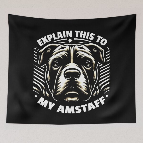 Item preview, EXPLAIN THIS TO MY AMSTAF: Focused Determination Graphic in Brown Black White designed and sold by SplashTastic.