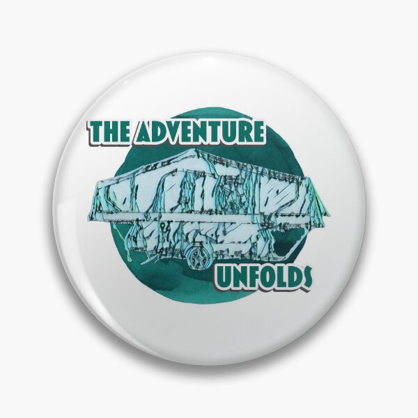 Item preview, The Adventure Unfolds Green Folding Caravan designed and sold by BeccaAelishe.