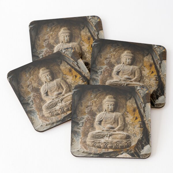 Item preview, Boeddha in de Rots designed and sold by DeMuurdecoratie.