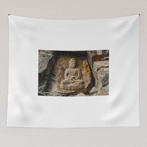 Item preview, Boeddha in de Rots designed and sold by DeMuurdecoratie.