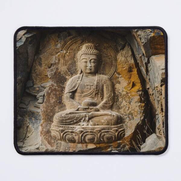 Item preview, Boeddha in de Rots designed and sold by DeMuurdecoratie.