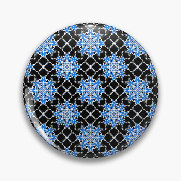 Item preview, Bizarre Geometric Seamless Pattern Blue White Black designed and sold by taiche.