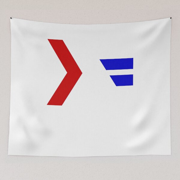 Item preview, Haskell Logo (Red White Blue) Long Sleeve T-Shirt designed and sold by Rainwater Merch.