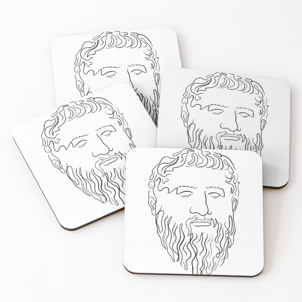 Item preview, Plato: A Study in Lines (White Background) designed and sold by estoicore.