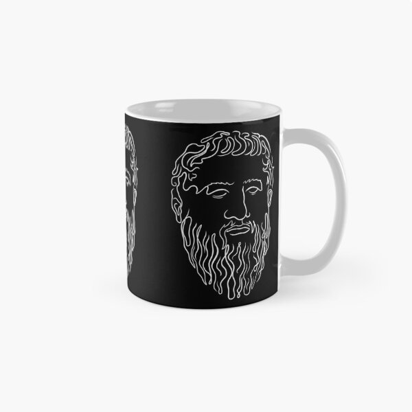 Item preview, Plato: A Study in Lines (Black Background) designed and sold by estoicore.