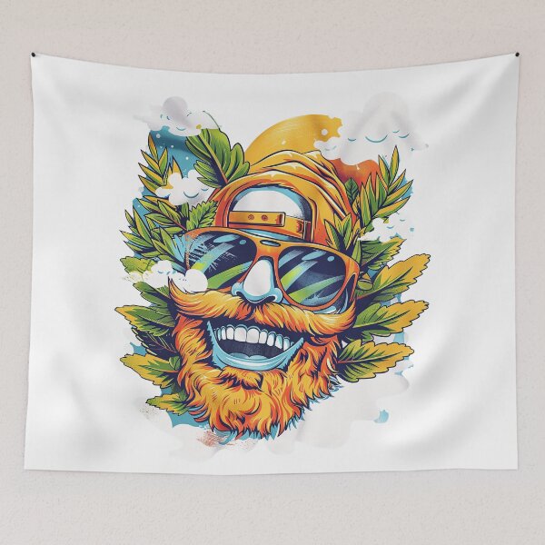 Item preview, Happy Hipster with Yerba Mate Vibes Design designed and sold by flamini.