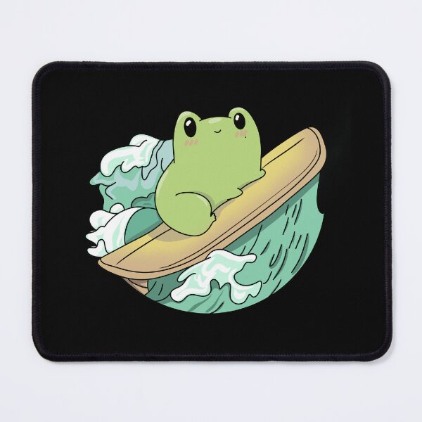 Item preview, Frog On Surfboard Sticker designed and sold by CANDYFrog.