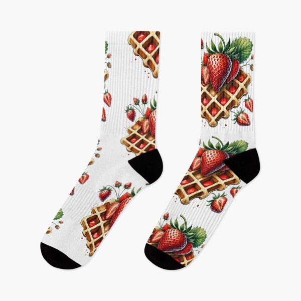 Item preview, Strawberries Waffles designed and sold by Blink Art Studio.