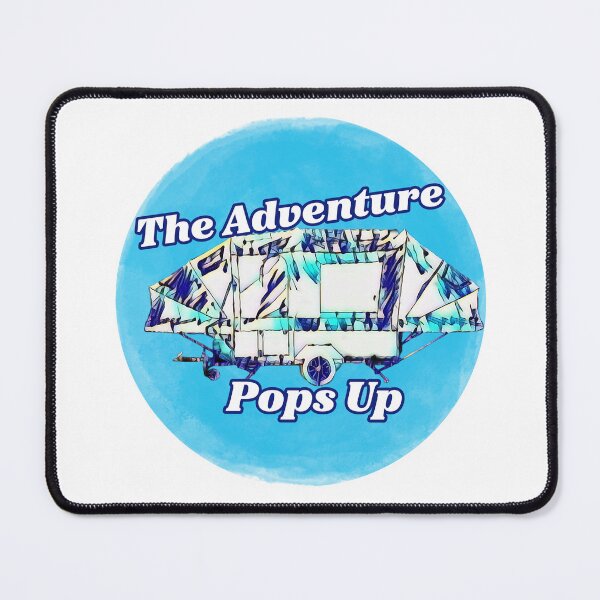 Item preview, The Adventure Pops Up Blue Trailer Tent designed and sold by BeccaAelishe.