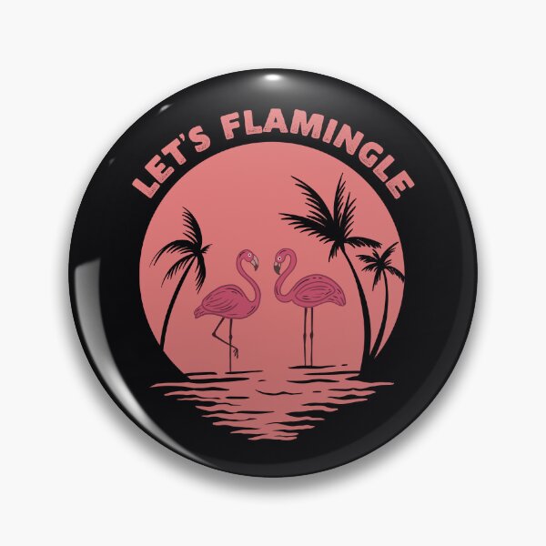 Item preview, Funny and Cute LET’S FLAMINGLE Flamingo Lover’s Tropical, Summer and Beach Humor, Witty Flamingo Pun, Tropical Bird Lover Meme designed and sold by zenturtlemerch.