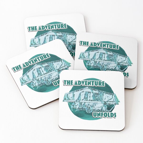 Item preview, The Adventure Unfolds Green Folding Caravan designed and sold by BeccaAelishe.