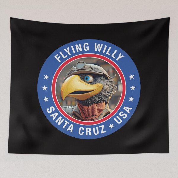 Artikelvorschau, Flying Willy Santa Cruz USA Big Bird Render BLK entworfen und verkauft von Wilfly.