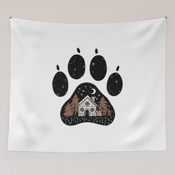 Item preview, Dog paw camping best gift for puppies lover designed and sold by venavar.