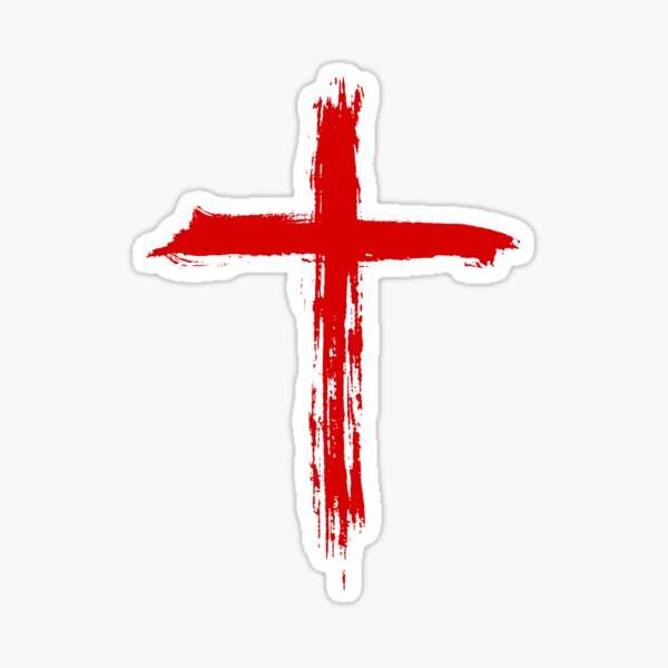 Item preview, Red Christian Cross Symbol designed and sold by MusesWhispers.