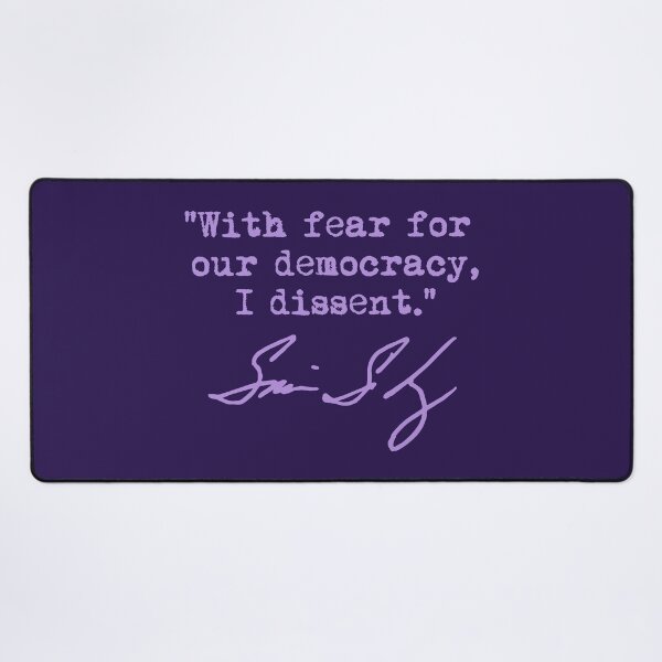 Item preview, With fear for our democracy, I dissent. - Justice Sotomayor (lavender) designed and sold by Thelittlelord.