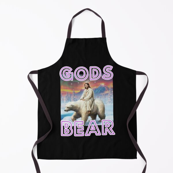 Item preview, Gods bear with Jesus rides on back christian alaskan crazy gifts designed and sold by thankful-loco.