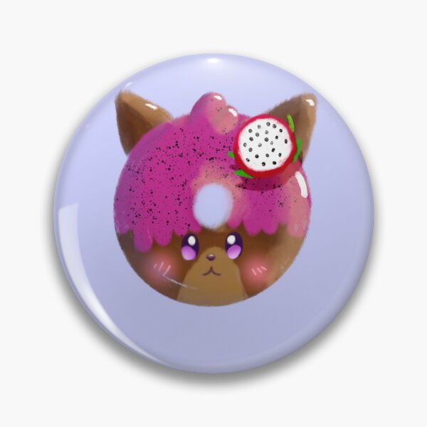 Item preview, Chocolate dragonfruit doughnut kitty designed and sold by KawaiiFoods.