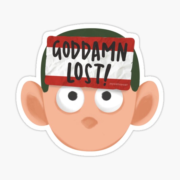 Godd*amn Lost! Sticker