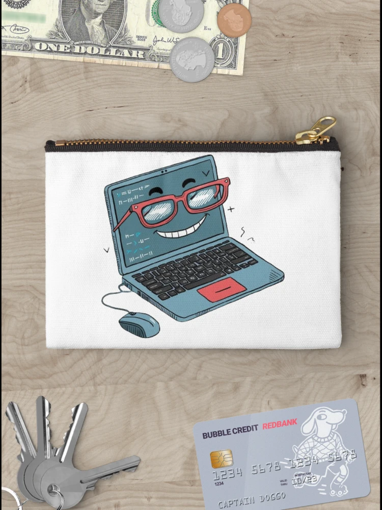Thumbnail 3 of 4, Zipper Pouch, Computer Coding designed and sold by NattyGe.