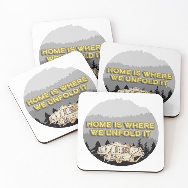Item preview, Home is Where We Unfold It Brown Folding Caravan designed and sold by BeccaAelishe.