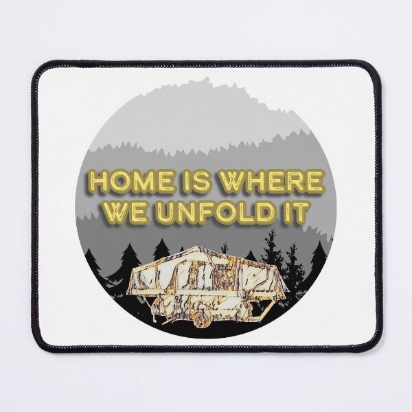 Item preview, Home is Where We Unfold It Brown Folding Caravan designed and sold by BeccaAelishe.