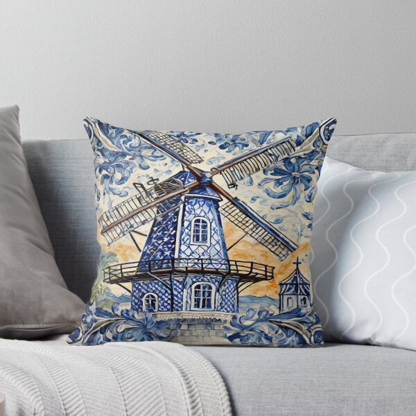 Item preview, Blue Delft Dutch Windmill designed and sold by DutchView22.