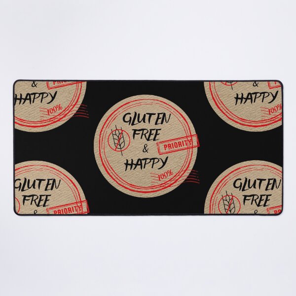 Item preview, Gluten free & happy. Stamps for celiac disease. Food stamps designed and sold by DendaArt.