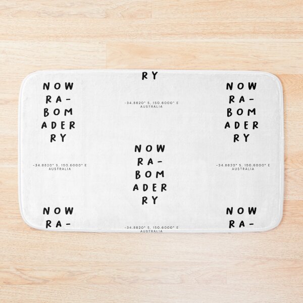 Item preview, Nowra-Bomaderry | Typography Design | Design Map Coordinates designed and sold by RM-Journey.
