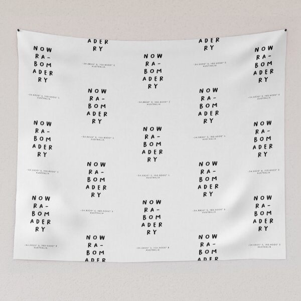 Item preview, Nowra-Bomaderry | Typography Design | Design Map Coordinates designed and sold by RM-Journey.