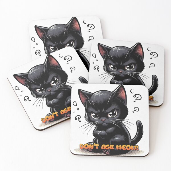 Item preview, Offended kitten designed and sold by Jurand  Creations.