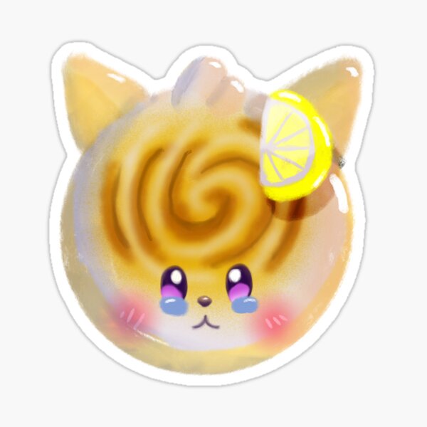 Item preview, Lemon meringue doughnut kitty designed and sold by KawaiiFoods.