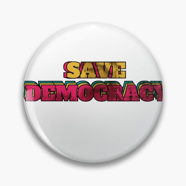 Item preview, save democracy designed and sold by Studio Bragato Hub.