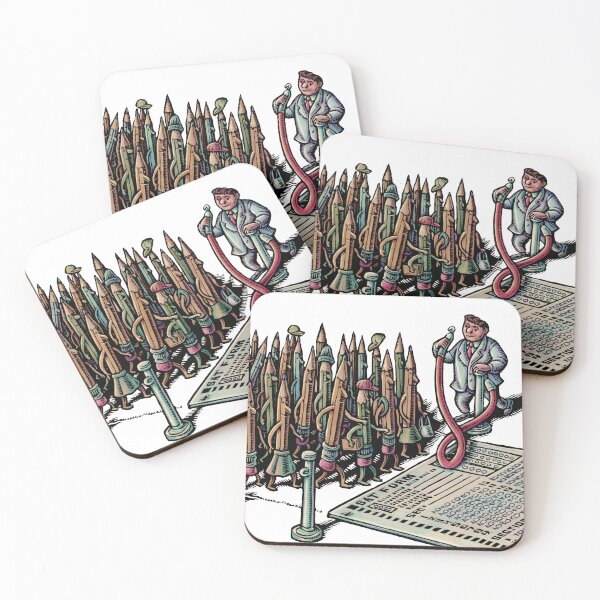 Item preview, Pencils Lined Up to Take Giant Test designed and sold by LisaHaney.