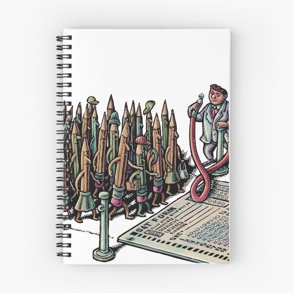 Item preview, Pencils Lined Up to Take Giant Test designed and sold by LisaHaney.