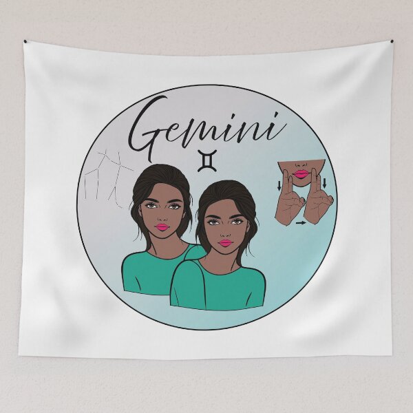 Item preview, ASL Zodiac Sign - Gemini - Dark Skin Tone designed and sold by ASL-Belle.