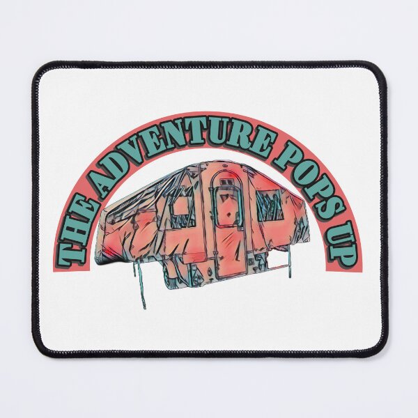 Item preview, The Adventure Pops Up Red and Blue Trailer Tent designed and sold by BeccaAelishe.