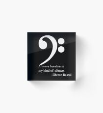 Bass (white) Acrylic Block