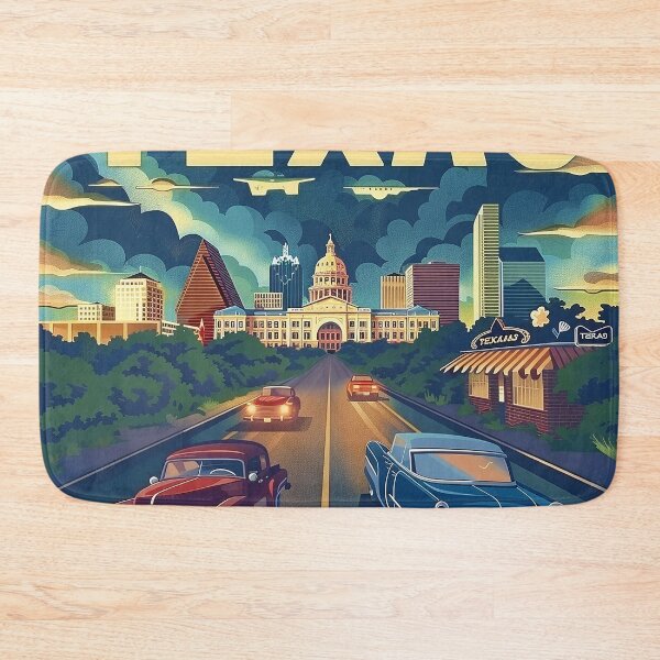 Item preview, Texas City Art designed and sold by nomiraclehere.