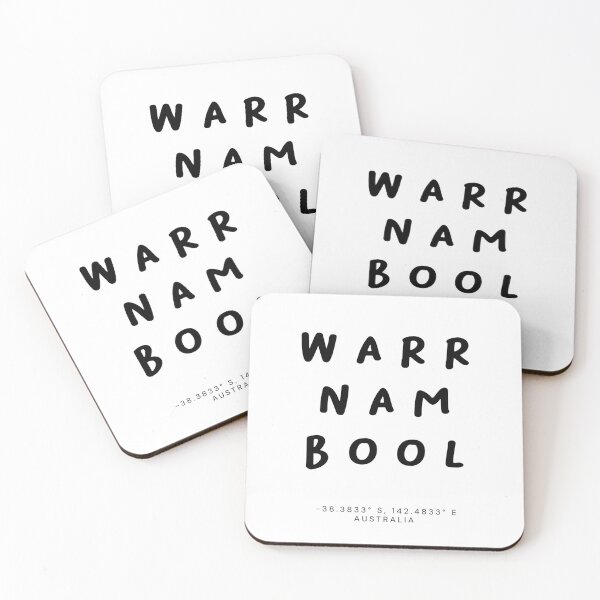 Item preview, Warrnambool | Typography Design | Design Map Coordinates designed and sold by RM-Journey.